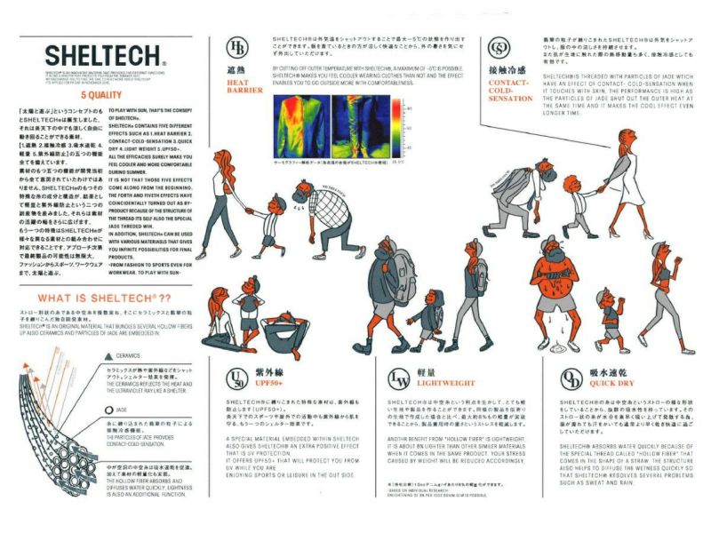 シェルテック：【レディース】ワイドハーフスリーブTee【SHELTECH