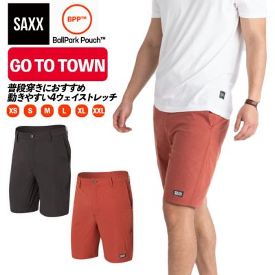 ハーフパンツ GO TO TOWN 2N1 SHORT 9inch メンズ ゴートゥータウン 9インチ ショーツ サックスアンダーウェアー SAXX UNDERWEAR SXSP06L