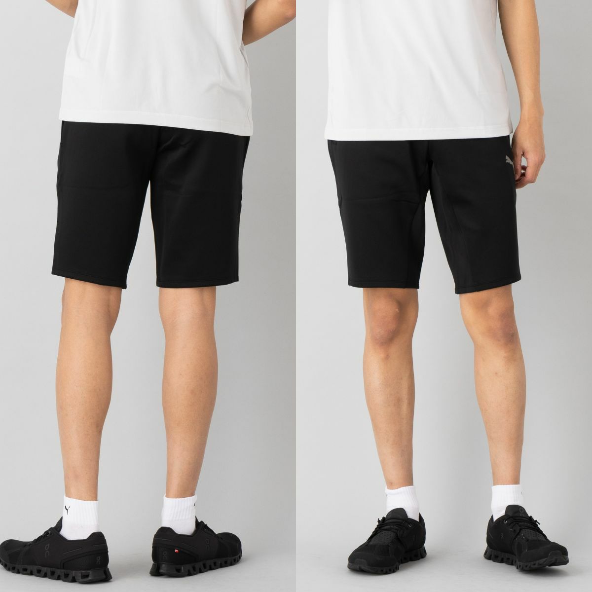 プーマPUMAメンズスポーツウェアランニング上下セットTシャツハーフパンツソックス3点セットランニングトレーニングフィットネスジムマラソンスポーツ上下セットセットアップ半袖ハーフパンツ588866657414