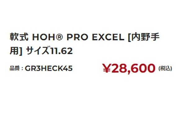 ローリングスRawlingsHOHPROEXCELHOHプロエクセル軟式用グラブ内野手用一般野球軟式グローブGR3HECK45