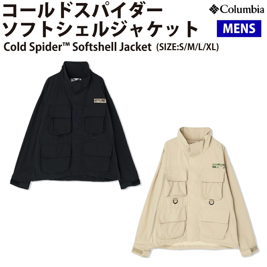 Columbia コロンビア ナイロン(中綿ナイロン) COLD SPIDER SOFTSHELL JACKET PM3923 表記サイズ M ブラック Columbia コロンビア ウェア PM3923 コールドスパイダーソフト
