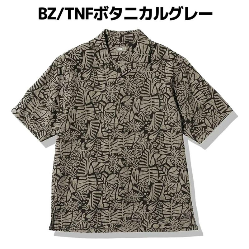 ノースフェイスTHENORTHFACES/SAlohaVentShirtショートスリーブアロハベントシャツメンズ春夏ポリエステル総柄カジュアルシャツアロハ速乾NR22330BGBZTVTW