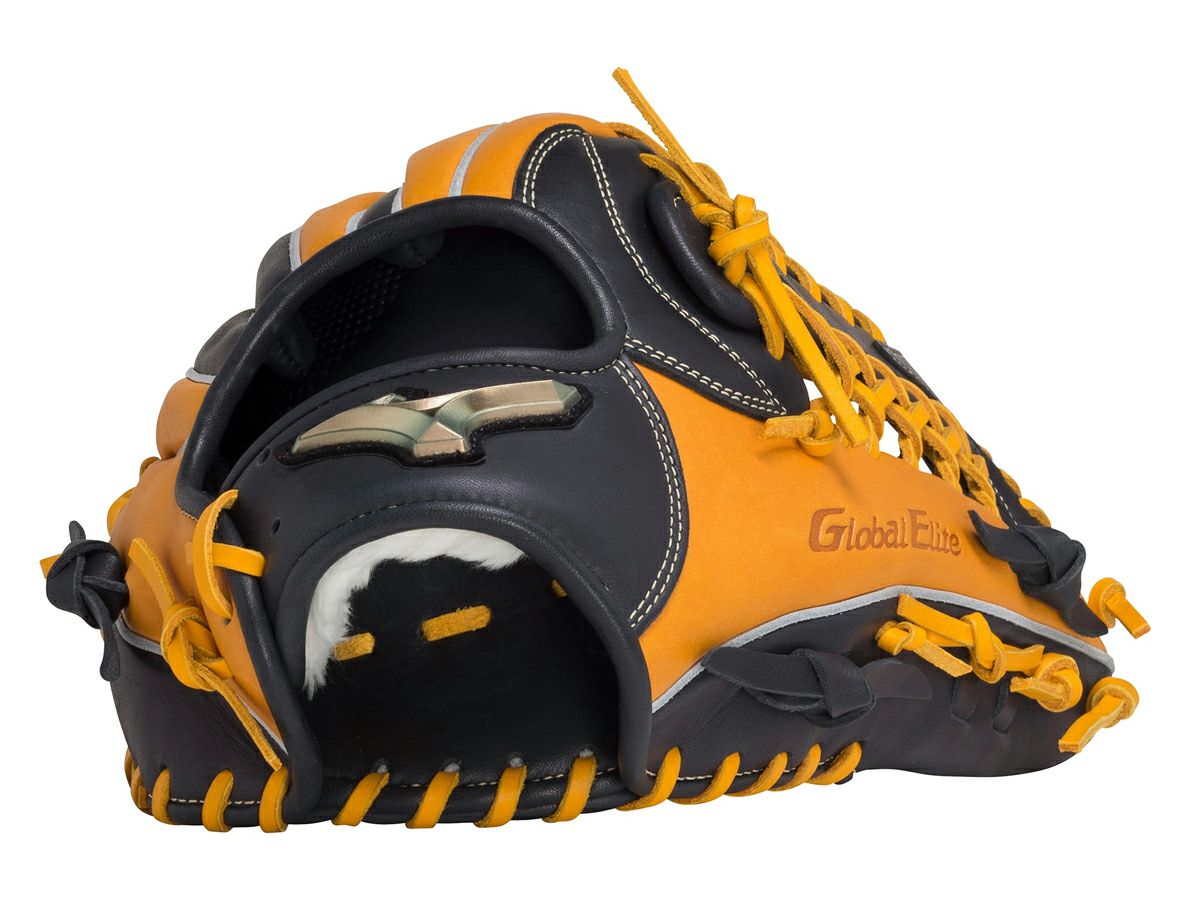 ミズノMIZUNO専用グラブ袋付きグローバルエリートHselectionSIGNA軟式用グラブ外野手用一般ネイビーオレンジレッド野球軟式グローブ外野手1AJGR2840729546229