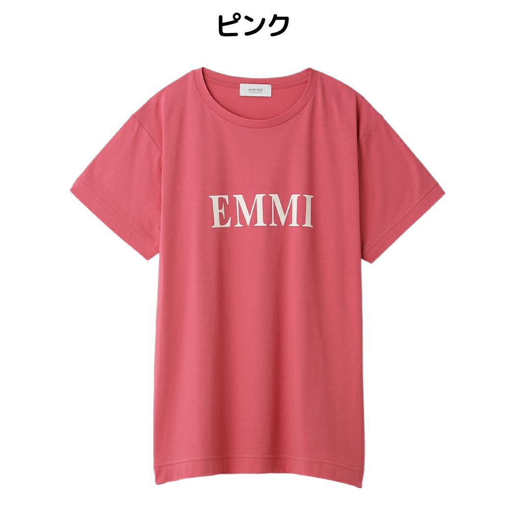 エミ emmi emmi atelier emmiロゴ和紙Tシャツ レディース 春 夏  