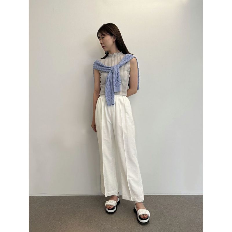 エミ emmi emmi atelier ピンタックウエストゴムパンツ レディース 春