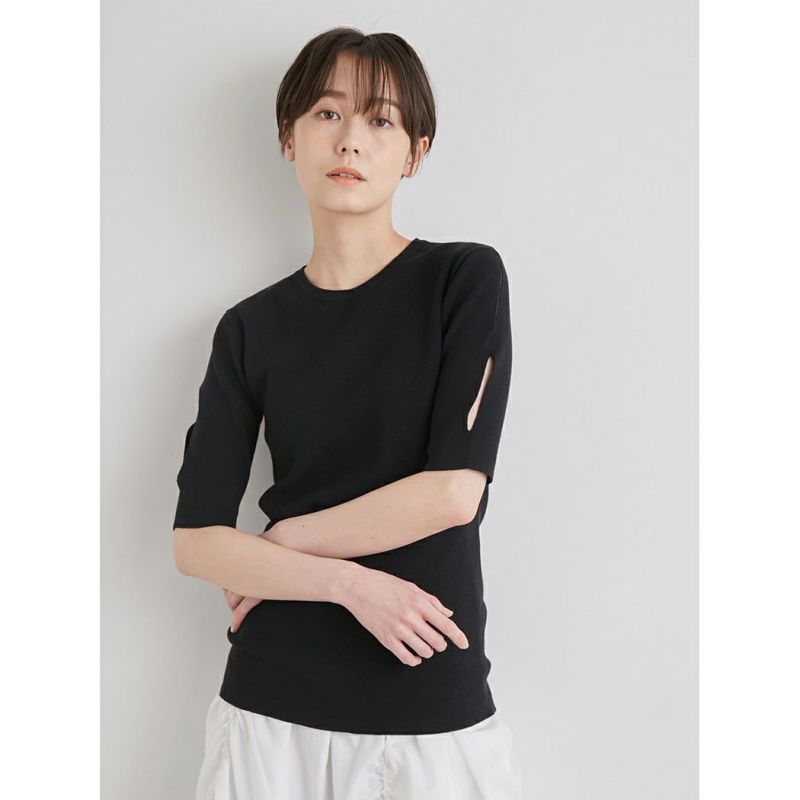 エミ emmi emmi atelier アームデザインニットプルオーバー