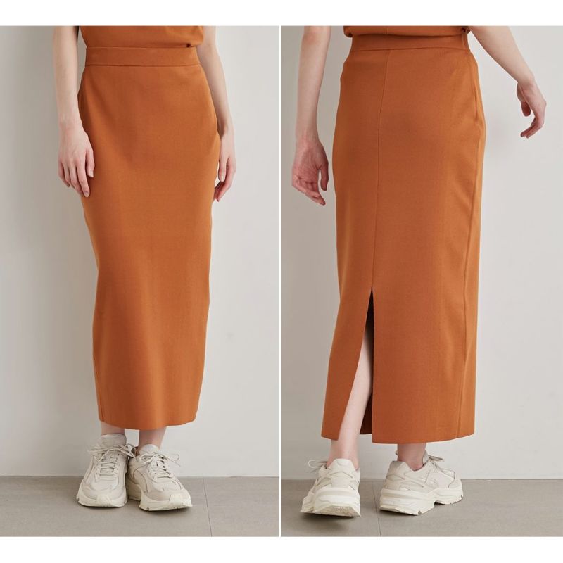エミ emmi emmi atelier シンプルニットタイトスカート