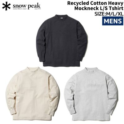 Recycled Cotton Mockneck Long Sleeve T-Shirt – Snow Peak