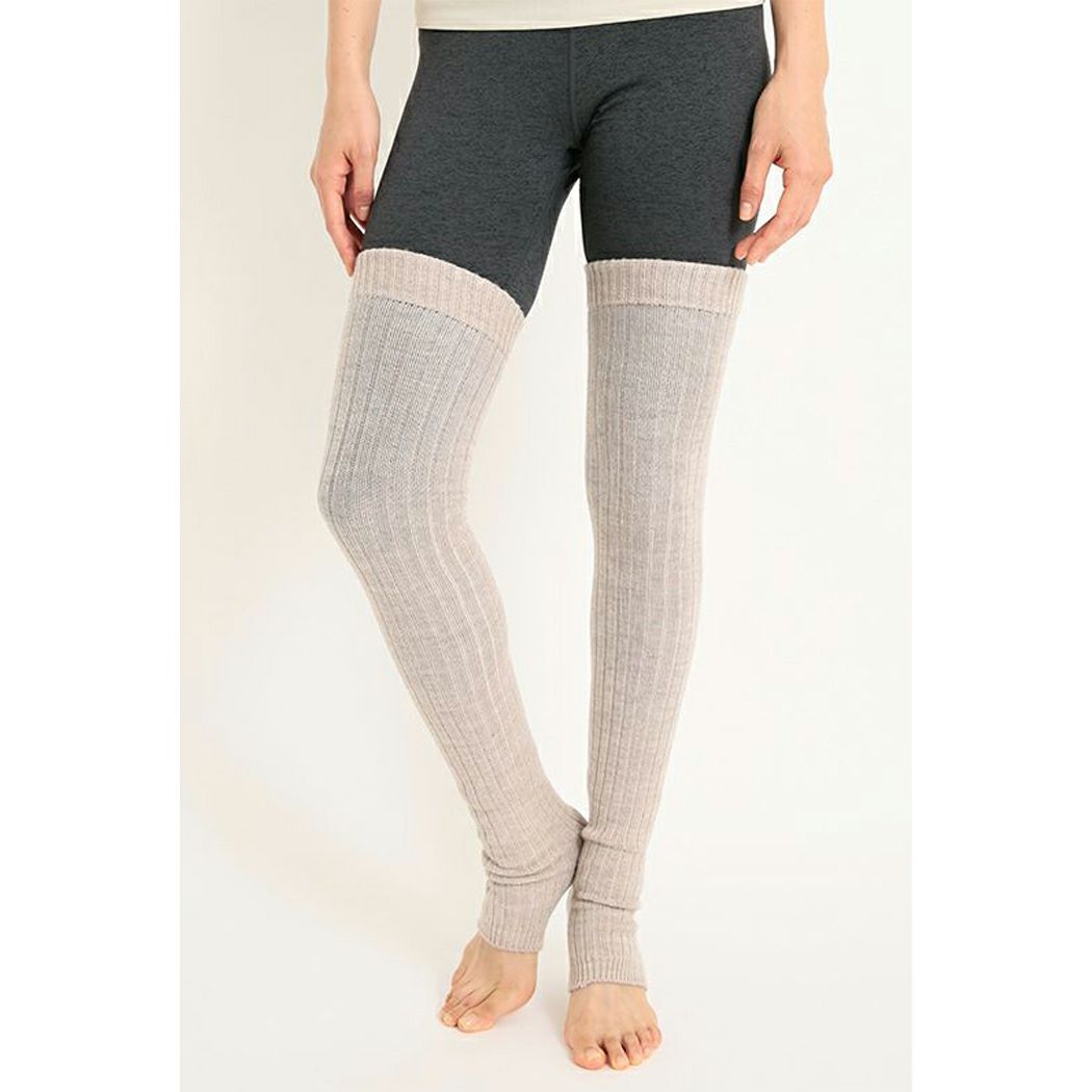 スリアsuriaダッタソックスレディースニーハイソックス保温力通気性防臭性秋冬ベージュグレーブラックスポーツ靴下ソックス重ね履きヨガSU-A092