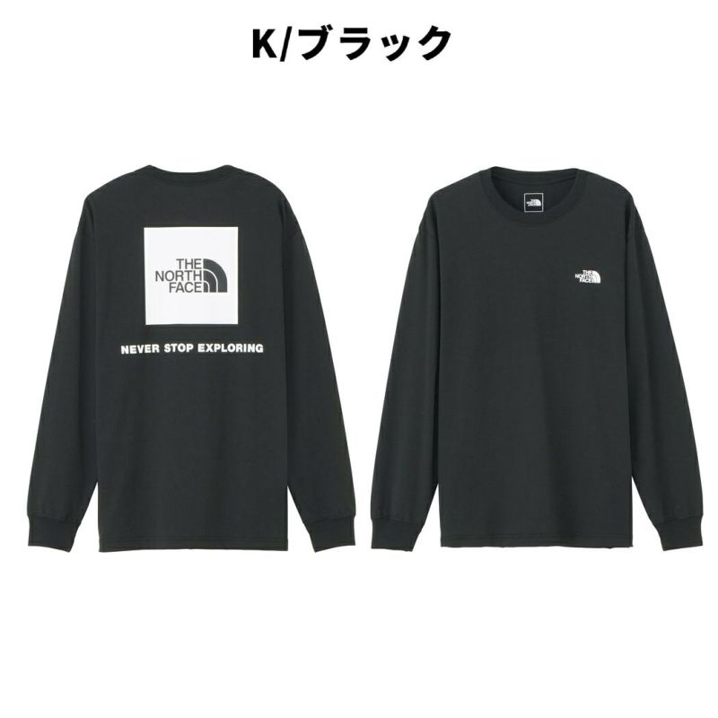 新品 23FW NANGAナンガ ボックスロゴ ロンＴ 黒 L - Tシャツ