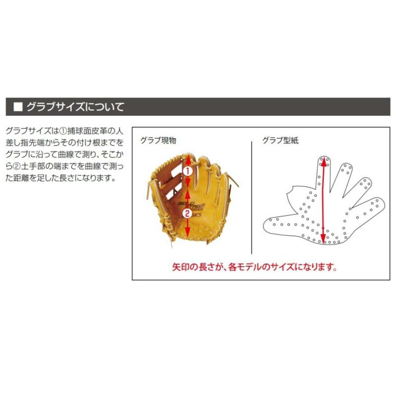 アシックスasics専用グラブ袋付きGOLDSTAGEゴールドステージI-PRO硬式用グラブ外野手用野球硬式グローブ外野手学生小指２本入れ仕様社会人3121B196