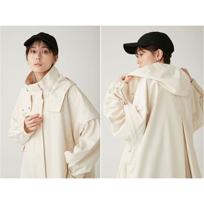 エミ emmi emmi atelier ユーティリティーポンチョコート