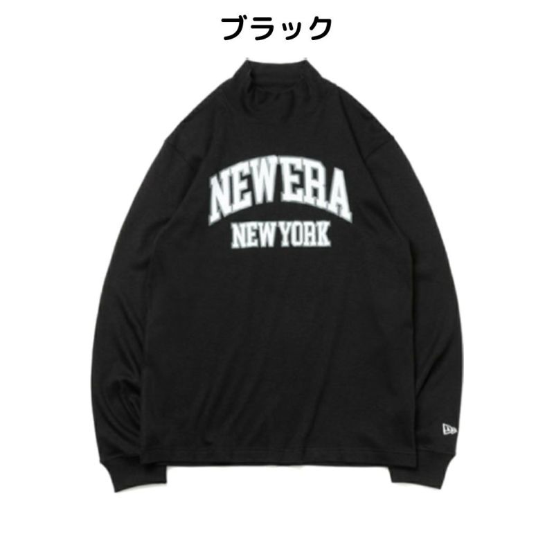 ニューエラNEWERAハイカラー長袖ウォームTシャツNEWERANEWYORKウィンターコットンゴルフゴルフウェアTシャツロンティー1376272413762725