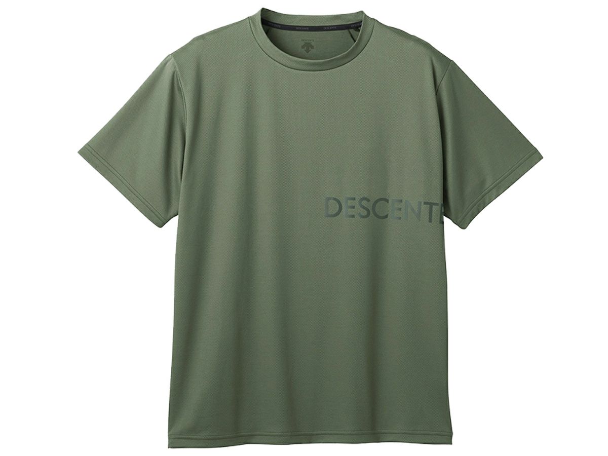 ムーブスポーツ MoveSport Sunscreen NIR TAIKYU 天竺 半袖シャツ -デサントストア-DESCENTE STORE- [ムーブスポーツ] Tシャツ デサント 半袖 SUNSCREEN TOUGH/タフ グラフィックロゴ ビックシルエットシャツ ストレ