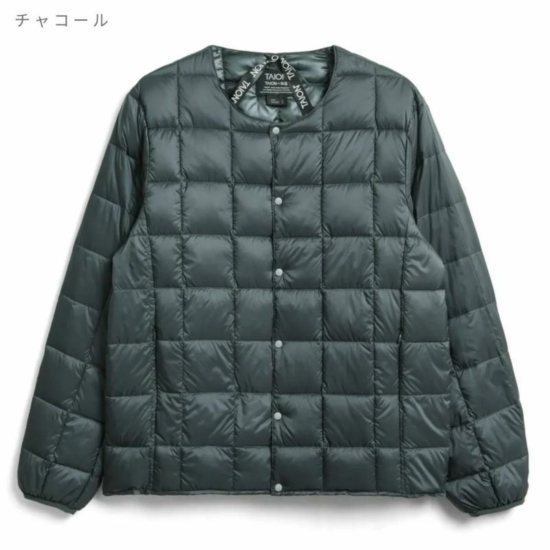 タイオン ベーシック クルーネックボタン インナーダウンジャケット