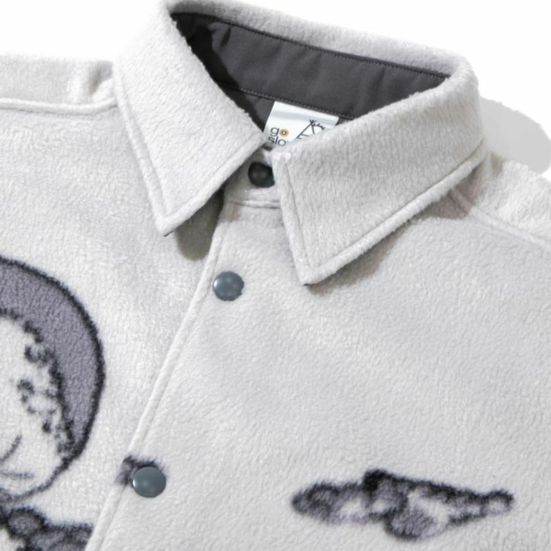 ゴースローキャラバン go slow caravan マイクロフリースパネルプリントスナップJK メンズ 秋 冬 カジュアル アウトドア アウター ジャケット インナー 310218 ゴースローキャラバン go slow caravan マイクロフリースパネル