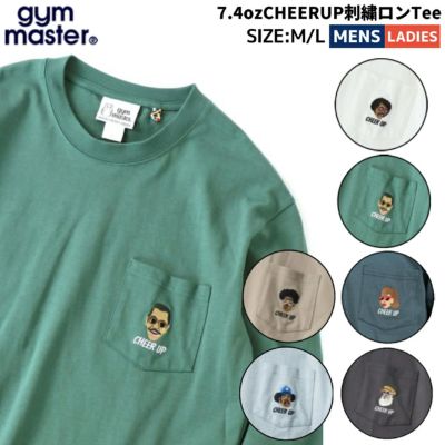 ジムマスター gym master 7.4ozCHEERUP刺繍ロンTee メンズ レディース