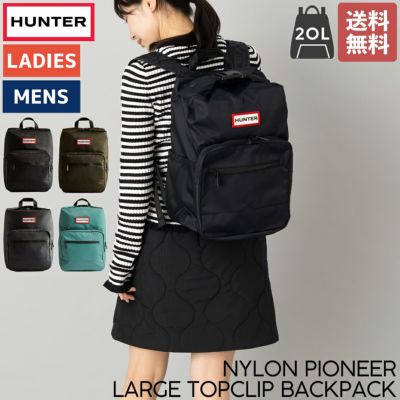 ハンター HUNTER 【正規取扱販売店】NYLON PIONEER LARGE TOPCLIP BACKPACK ナイロン パイオニア ラージ  トップクリップ バックパック メンズ レディース ユニセックス オールシーズン 通勤 通学 学生 カジュアル ビジネス バッグ リュック 中学生  高校生 大学生 ...