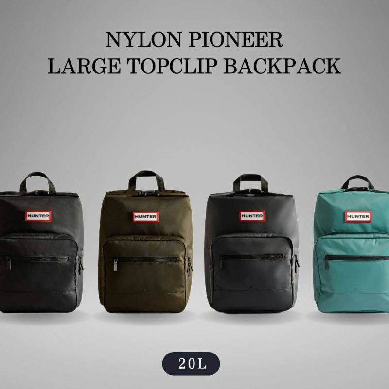 ハンター HUNTER 【正規取扱販売店】NYLON PIONEER LARGE TOPCLIP BACKPACK ナイロン パイオニア ラージ  トップクリップ バックパック メンズ レディース ユニセックス オールシーズン 通勤 通学 学生 カジュアル ビジネス バッグ リュック 中学生  高校生 大学生 ...