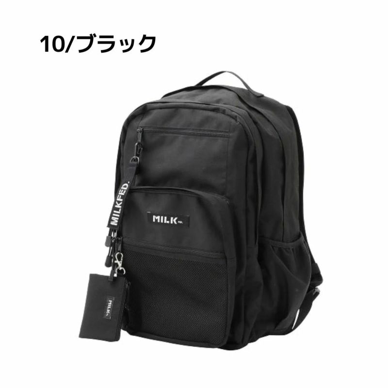 ミルクフェド MILKFED. W ZIP BACKPACK ダブルジップ バック