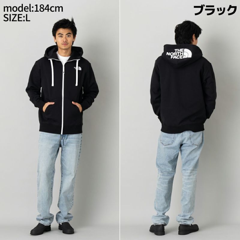 【正規取扱店】ノースフェイス THE NORTH FACE Rearview FULL ZIP Hoodie リアビューフルジップフーディ メンズ レディース ユニセックス パーカー 裏起毛 厚手 カジュアル ウェア フルジップ 速乾 アウトドア タウンユース シンプル ペアコーデ NT12442