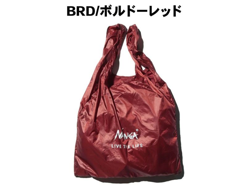 ナンガNANGAPOCKETABLEECOBAGLIVETHELIFEポケッタブルエコバッグ手提げ袋マイバッグN1ELPR93/N1ELNY93/N1ELCY93/N1ELBK93/N1ELBD93/N1ELGK93