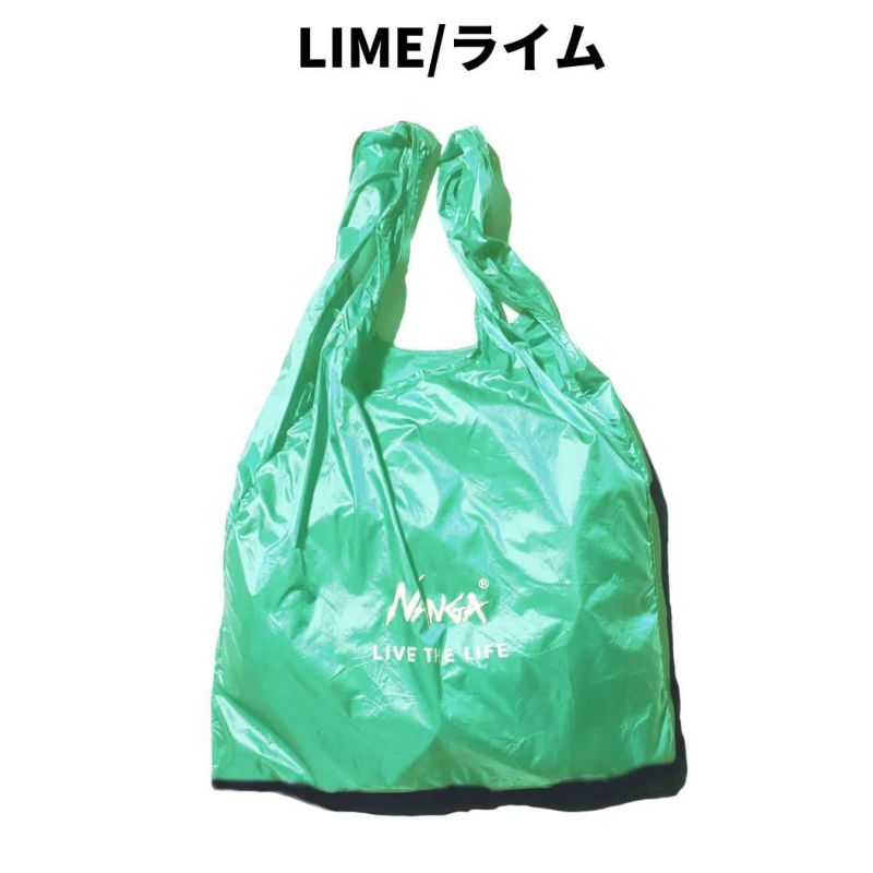 ナンガNANGAPOCKETABLEECOBAGLIVETHELIFEポケッタブルエコバッグ手提げ袋マイバッグN1ELPR93/N1ELNY93/N1ELCY93/N1ELBK93/N1ELBD93/N1ELGK93