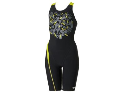 スピード speedo Shadow Boom Loosen Kneeskin シャドーブーンルースンニースキン レディース ブラック 黒 水泳 スイム フィットネス 水着 オールインワン SFW12351-KL
