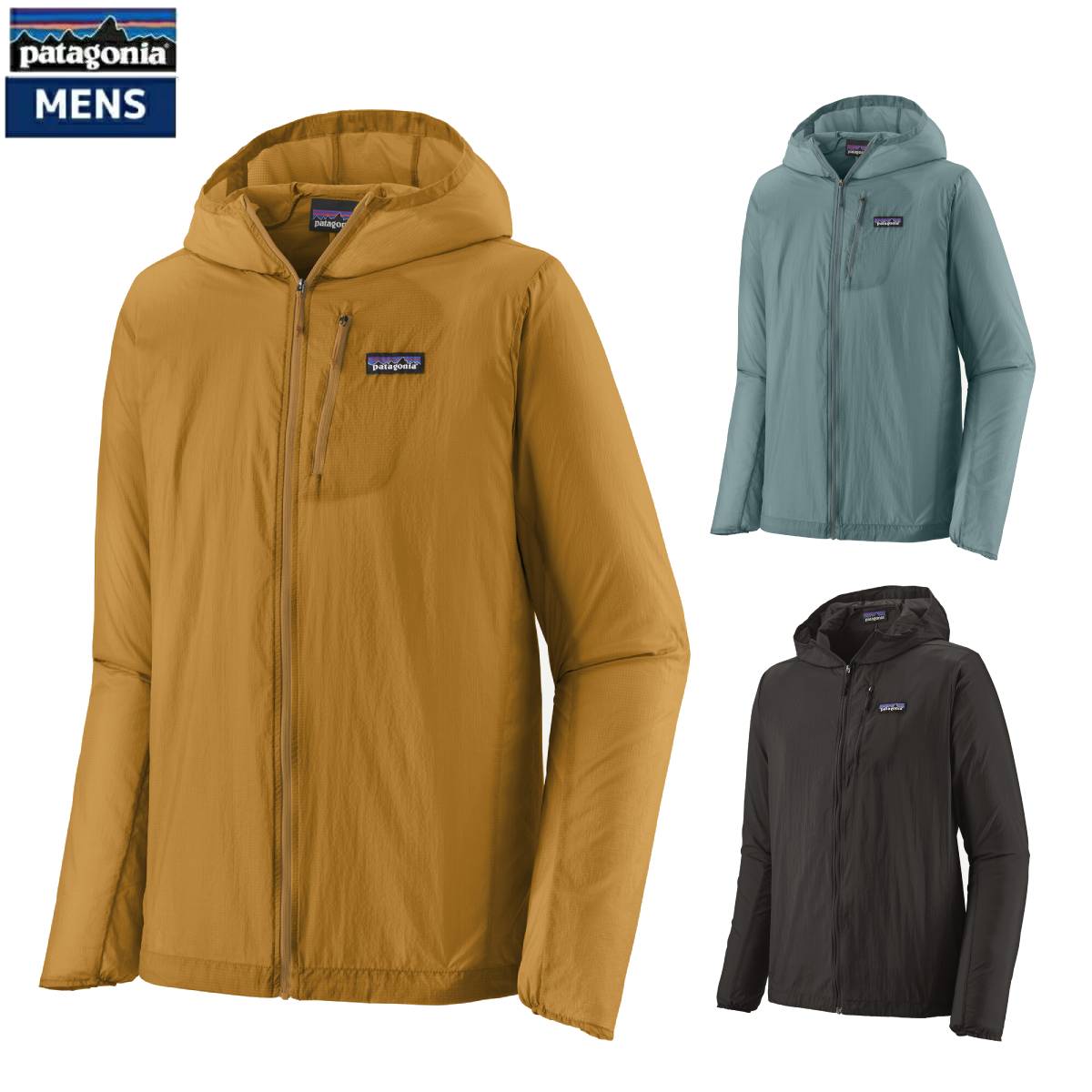 パタゴニア フーディニジャケット M ROJW 24141 グリーン ちっちゃく 総柄 