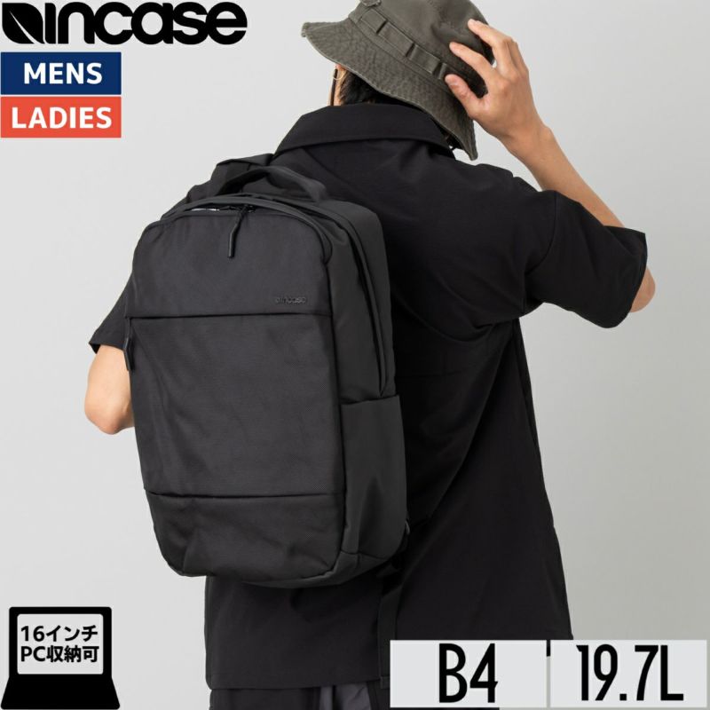 apple公認】インケース incase City Compact Backpack 1680D Nylon シティコンパクトバックパック ウィズ  1680D メンズ レディース ユニセックス バックパック 通勤 通学 バッグ リュック バックパック PCリュック 旅行 出張  137233053003 | スポーツマリオ公式通販サイト