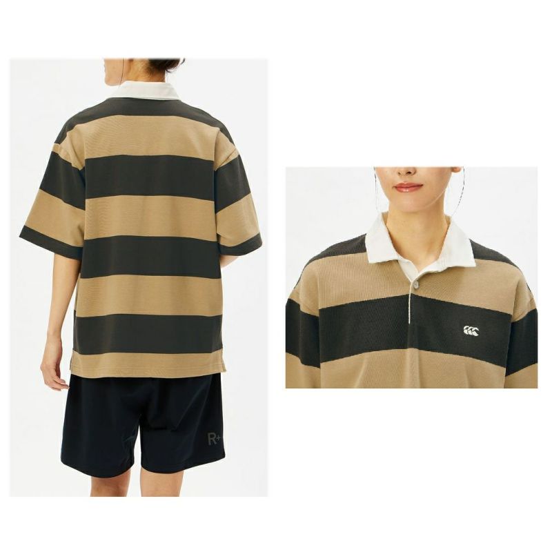 カンタベリー CANTERBURY ショートスリーブ 4インチ ストライプ