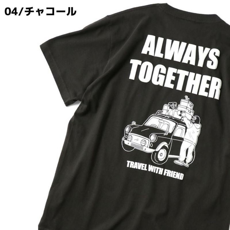 ジムマスター gym MASTER 5.6oz Always Together TEE オールウェイズ トゥギャザー ティー メンズ レディース ユニセックス ホワイト グレー ブルー ネイビー カジュアル シャツ 半袖 Tシャツ 丸首 覆面レスラー G374715 01/ホワイト M