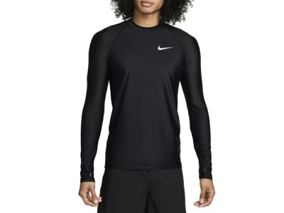 ナイキ NIKE スイム ホワイトウォーター ロングスリーブ ラッシュガード メンズ ブラック 黒 水泳 スイム 海水浴 ラッシュガード NESSE473-N001