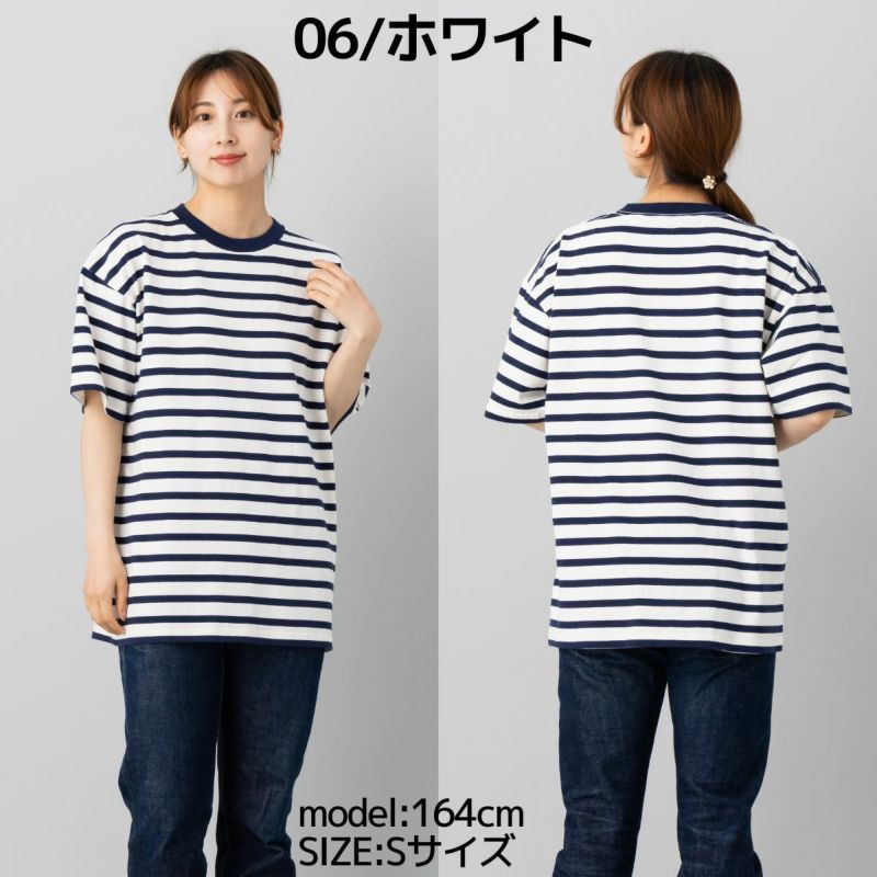 Americana◆Tシャツ/--/コットン/BRW ビッグロゴオーバーサイズコットンストレッチTシャツ（BK