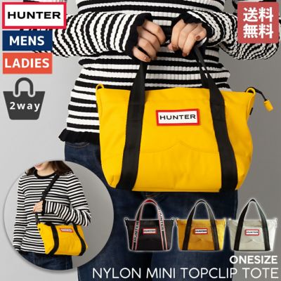 ハンター HUNTER 【正規取扱販売店】NYLON MINI TOPCLIP TOTE ナイロン ミニ トップ クリップ トート バッグ メンズ  レディース ユニセックス カジュアル バッグ ショルダーバッグ 2way ハンドバッグ ミニトート UBS1203KBM |  スポーツマリオ公式通販サイト