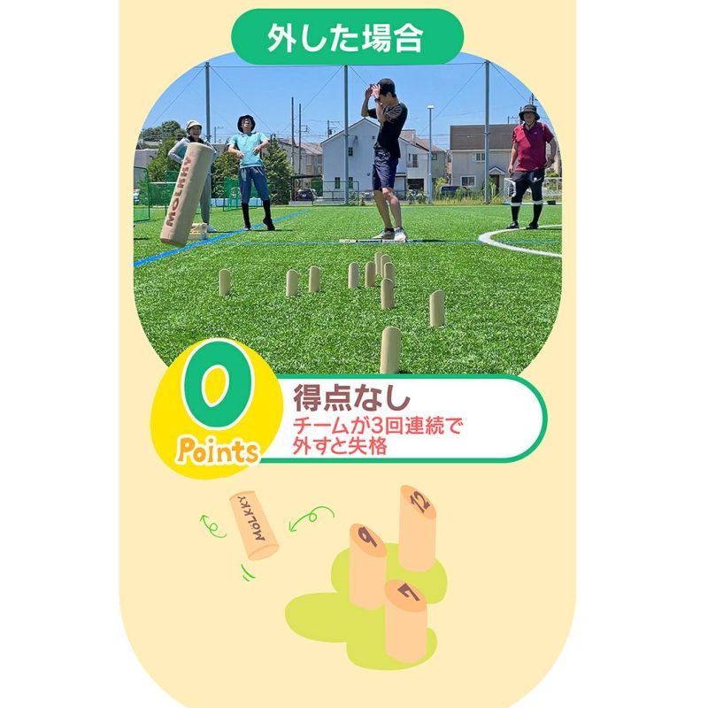 正規品！新品未使用！モルック 【MOLKKY】アウトドアスポーツ 楽天市場】MOLKKY モルック モルックセット MOL-X アウトドア