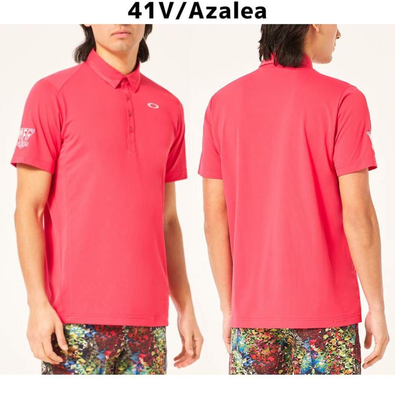 OAKLEY 白×ネイビー スポーツポロシャツ ホワイト XL オークリー OAKLEY US規格 Oakley Inevitable Shirt 半袖