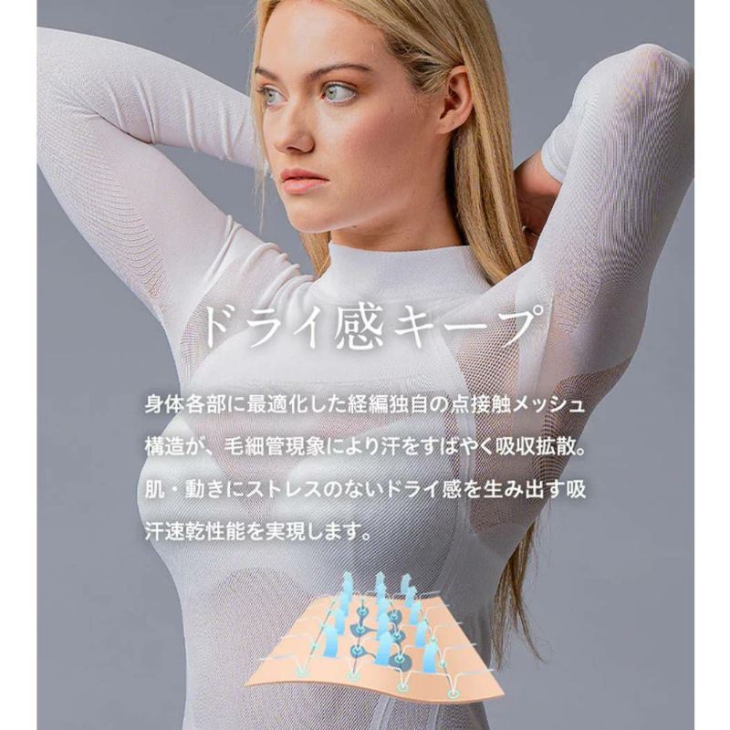 ZEROFIT ゼロフィット ICE WEAVE アイスウィーブ ML ゴルフ ZEROFIT スポーツウェア アンダーウェア「アイスウィーブ モック