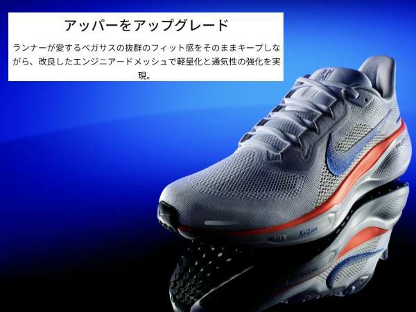 NIKEエアズームペガサス41 ブループリント27.5センチ ナイキ（NIKE）（レディース）ランニングシューズ エア ズーム