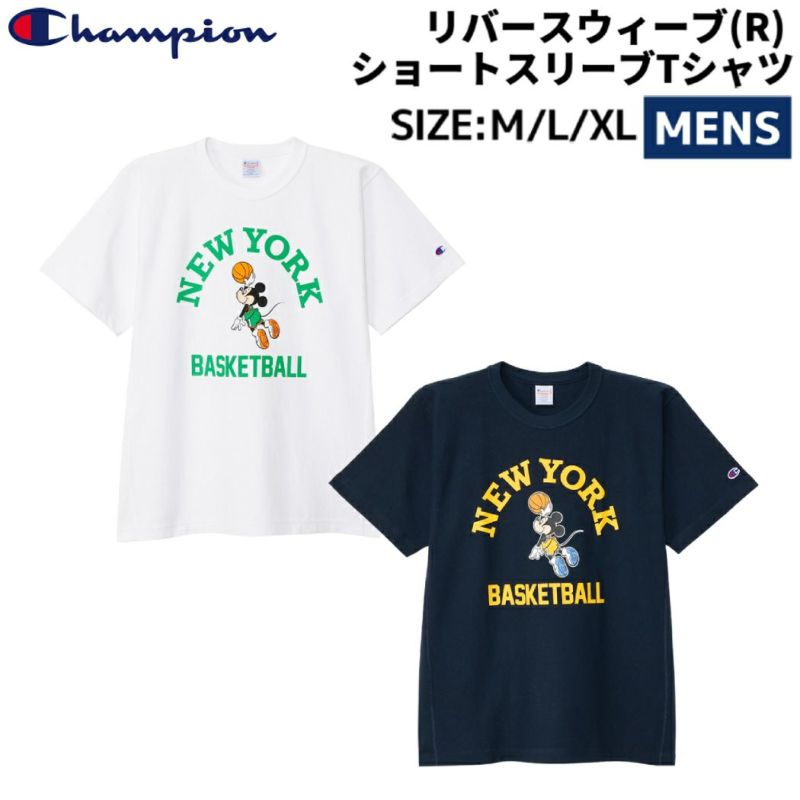 チャンピオン Champion リバースウィーブ(R) ショートスリーブTシャツ ディズニー ミッキーマウス メンズ カジュアル シャツ トップス  カットソー 半袖 アメカジ リラックスフィット 綿100 C3Z361 C3-Z361 スポーツマリオ公式通販サイト