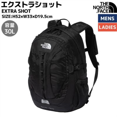 ザ・ノース・フェイス THE NORTH FACE EXTRA SHOT エクストラショット 30L バックパック メンズ レディース ユニセックス  ブラック カジュアル バッグ リュック 通学 NM72300 K | スポーツマリオ公式通販サイト