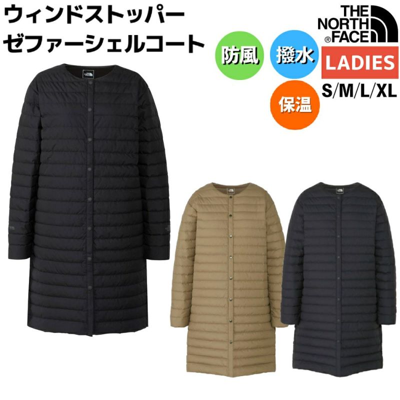 ザ・ノース・フェイス THE NORTH FACE 【正規取扱店】WS Zepher Shell Coat ウィンドストッパーゼファーシェルコート  レディース 秋 冬 ブラック ベージュ ネイビー カジュアル 防寒 ウェア ダウン NDW92263 K FR UN | スポーツマリオ公式通販サイト