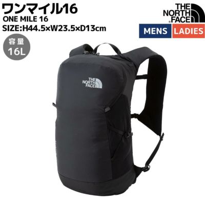 ノースフェイス THE NORTH FACE 【正規取扱店】ONE MILE 16 ワンマイル16 ユニセックス デイパック ブラック スポーツ  ランニング バッグ リュック 中型 バックパック NM62461 K | スポーツマリオ公式通販サイト