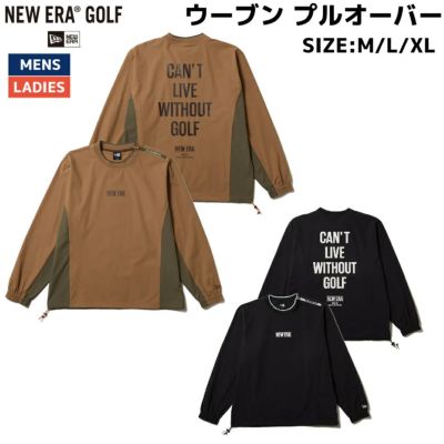 NEWERA GOLF ウーブンプルオーバー ブラックダークグレー XXL