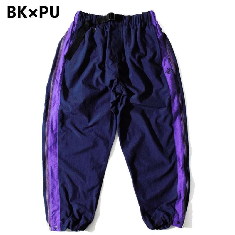 エルドレッソ ELDORESO Fully Open Pants メンズ レディース ナイロン 秋 冬ブラック ブラック×パープル スポーツ  ランニング ロングパンツ 撥水 速乾 E2003525 | スポーツマリオ公式通販サイト