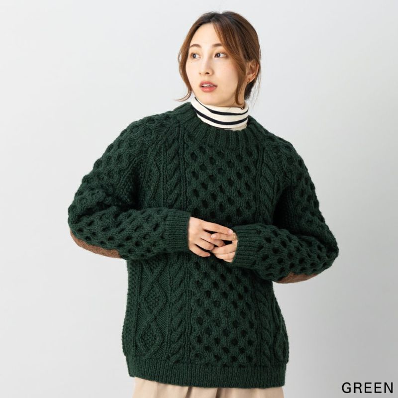美品☆ヒマラヤンクライマーズハンドニット セーター エルボー