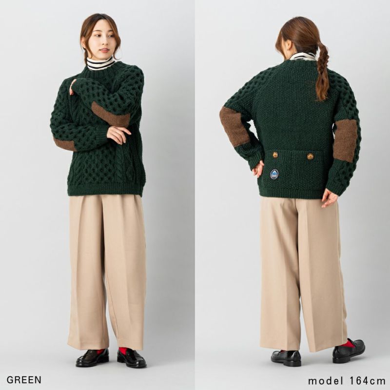 美品☆ヒマラヤンクライマーズハンドニット セーター エルボー