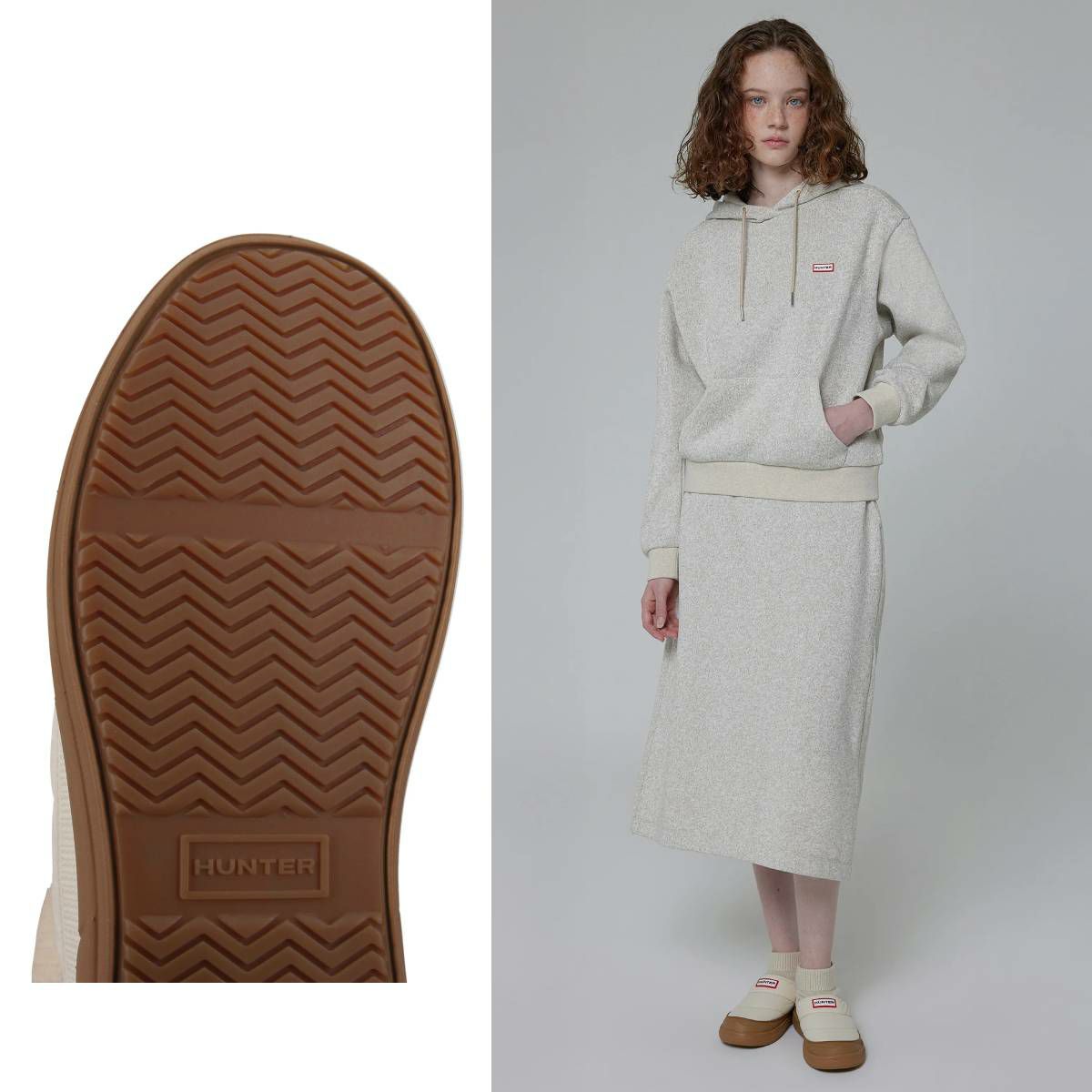 正規取扱販売店】ハンター イン/アウト ニッティド カフ スリッパ