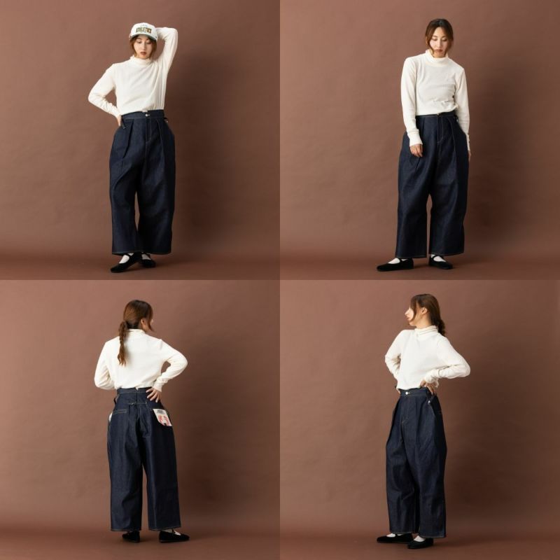 アクビ Aquvii CONTROL WIDE PANTS デニム ジーンズ ワイド