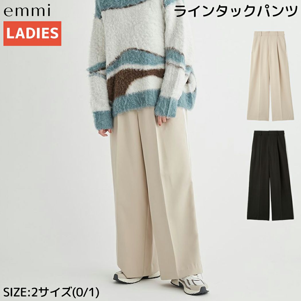 【新品タグ付き】emmi エミ タックドロストフォルムカーゴパンツ 完売商品 エミ emmi タックドロストフォルムカーゴパンツ レディース